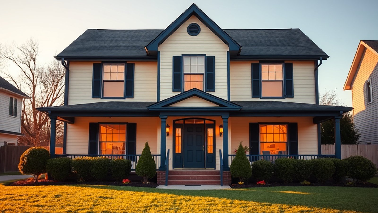 House exterior painted during the best time of year to paint