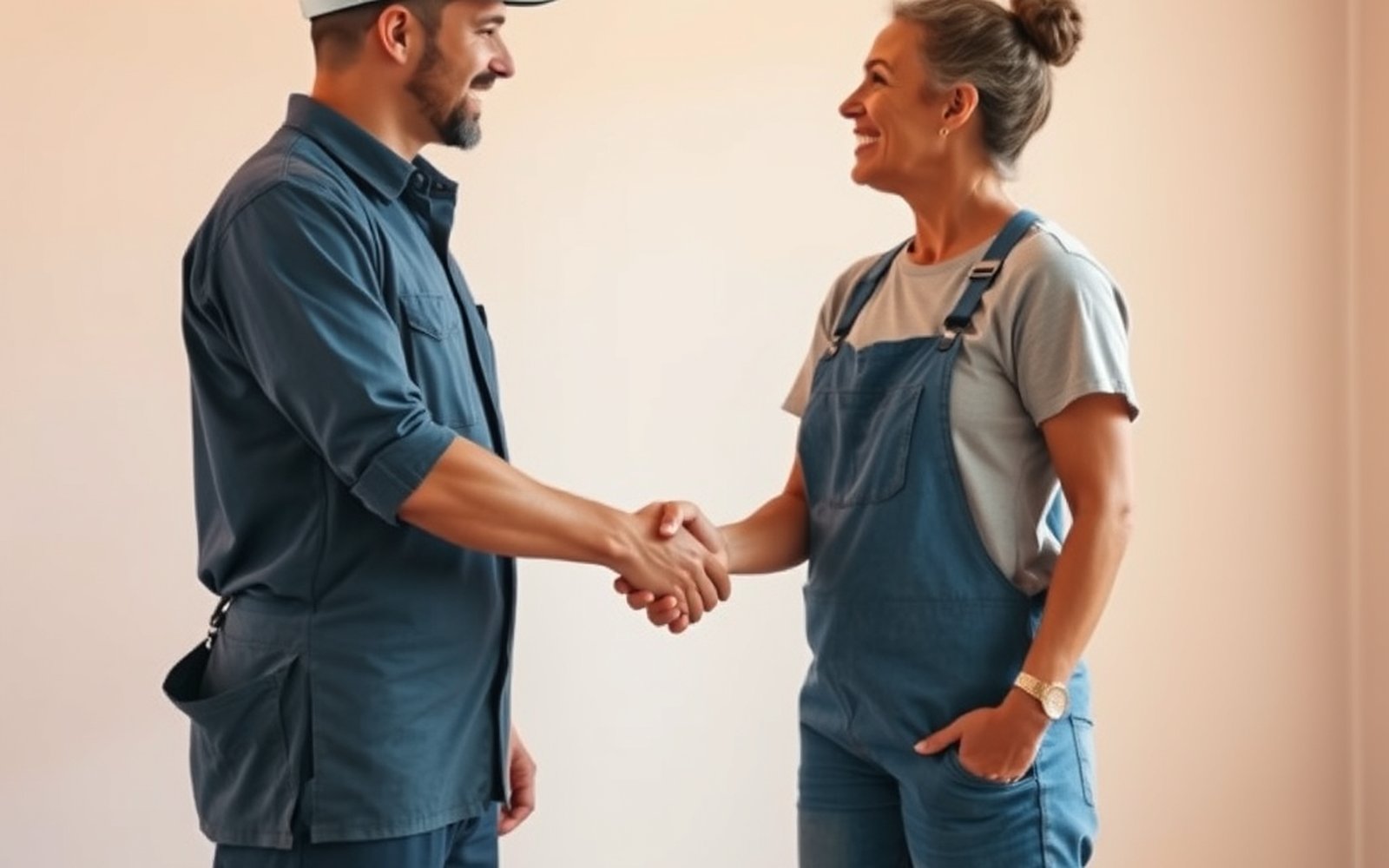 Painter signing a painting subcontractor agreement